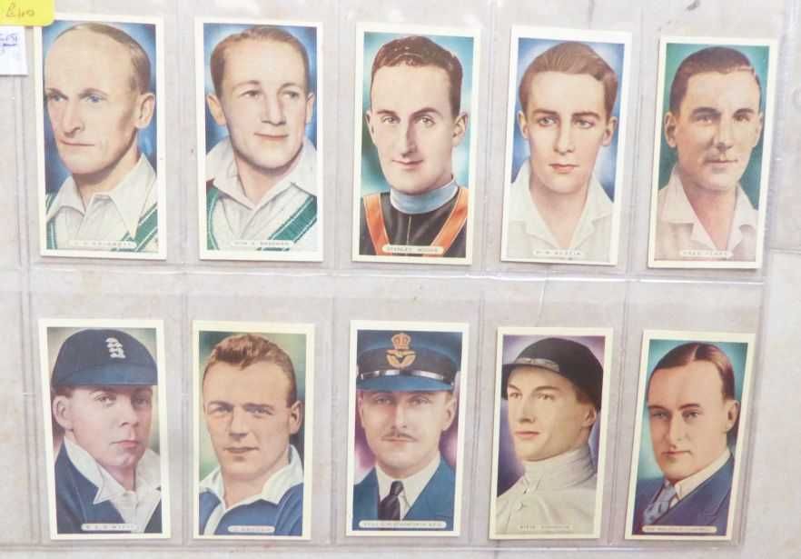 1935 cartões de tabaco - Campeões do Desporto - colecção completa