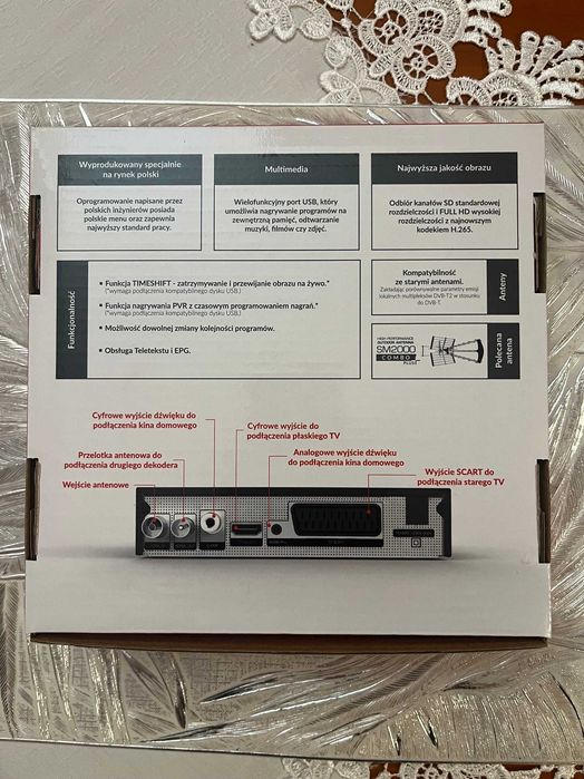 Dekoder Skymaster STB M265 DVB-T2/HEVC/H.265