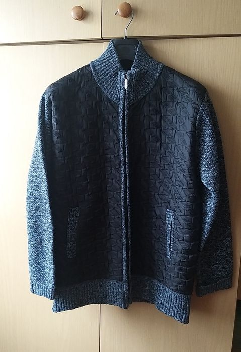 Męski sweter ocieplony  polarem hybrydowy L nowy