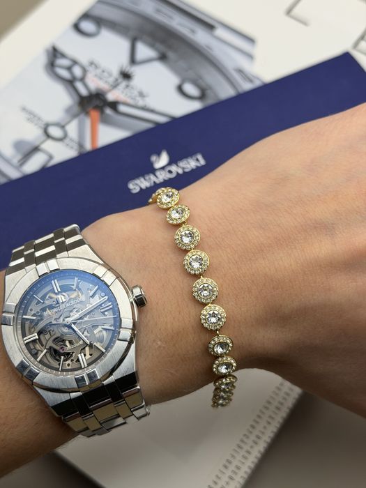 Bransoletka Swarovski Angelic Tennis złota unisex