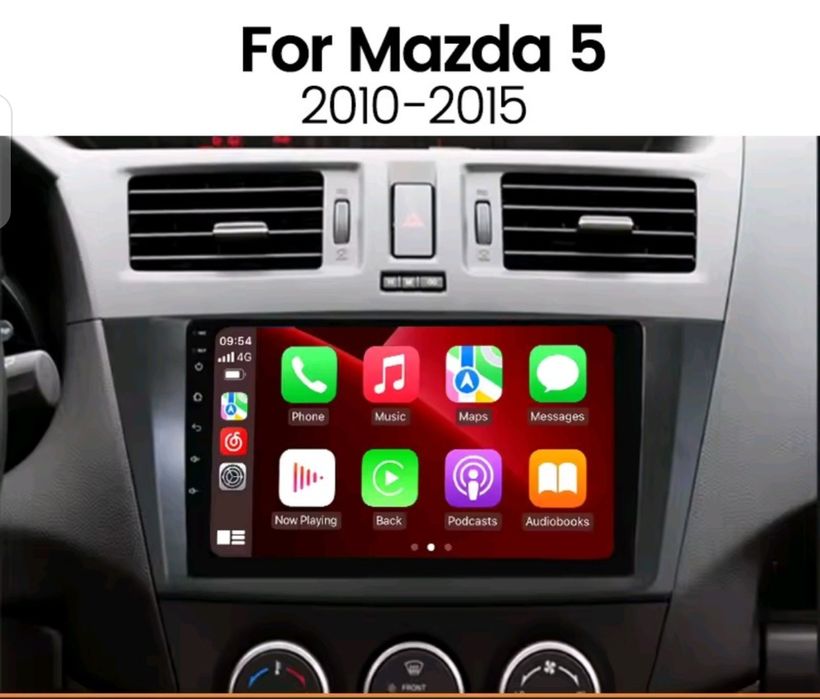 Rádio android Mazda 5 CARPLAY Android Auto GPS Internet Bluetooth NOVO