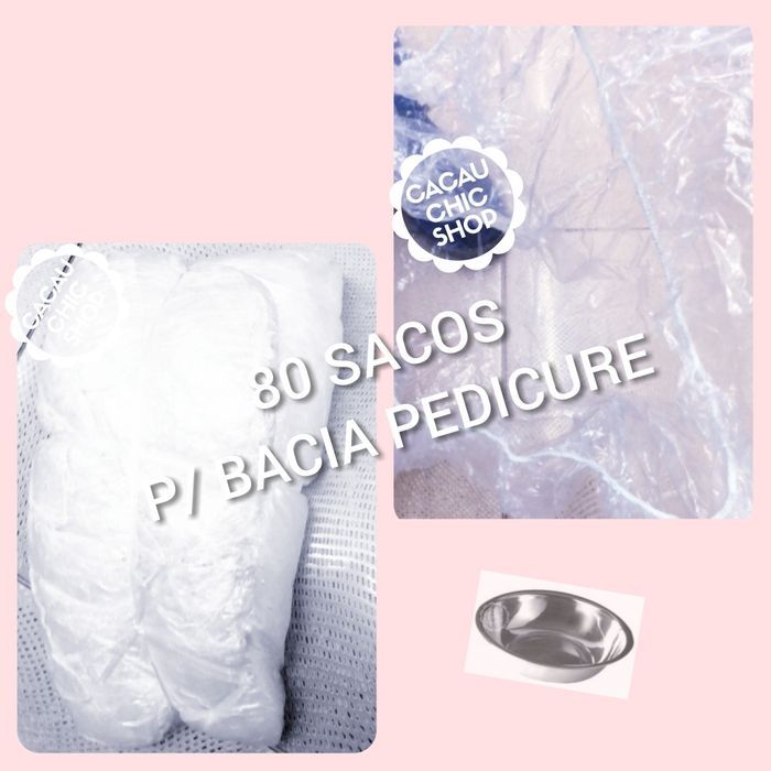 80 sacos P/ Bacia Pedicure Calista Spa Estética