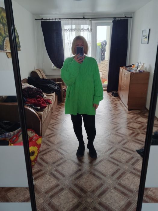 Свитер туника кофта супербатал. Большой размер.