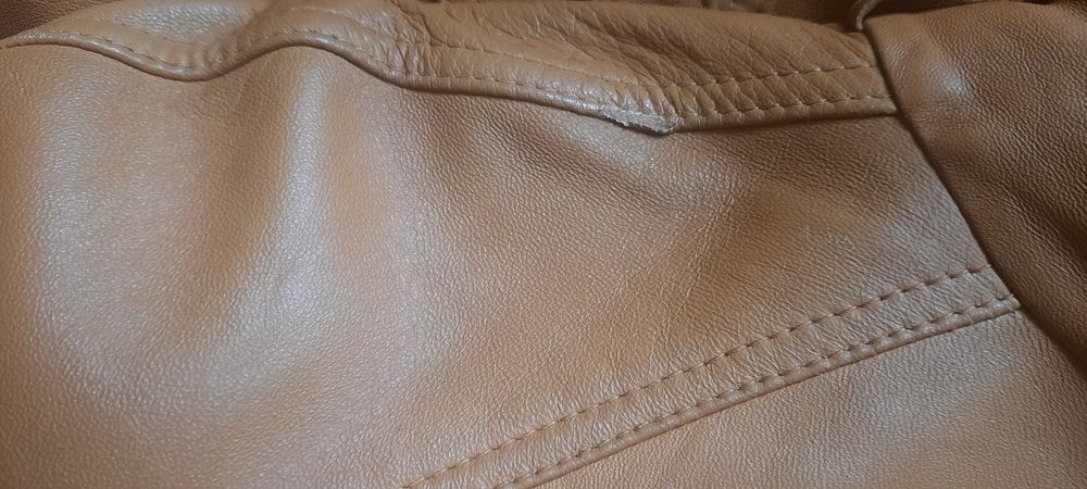 Płaszczyk skórzany r.36