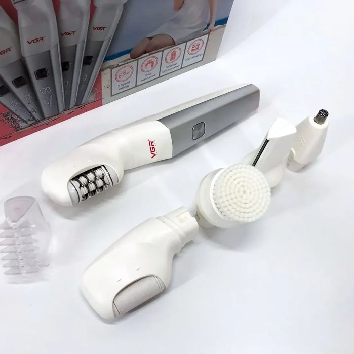 Жіночий епілятор VGR 752 з 5 насадками!ТОП!