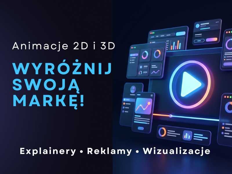 Animacje 2D i 3D • Motion Design • Explainer • Reklamy • Blender • Adobe • Animacja