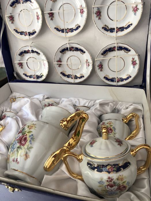 Conjunto chá porcelana