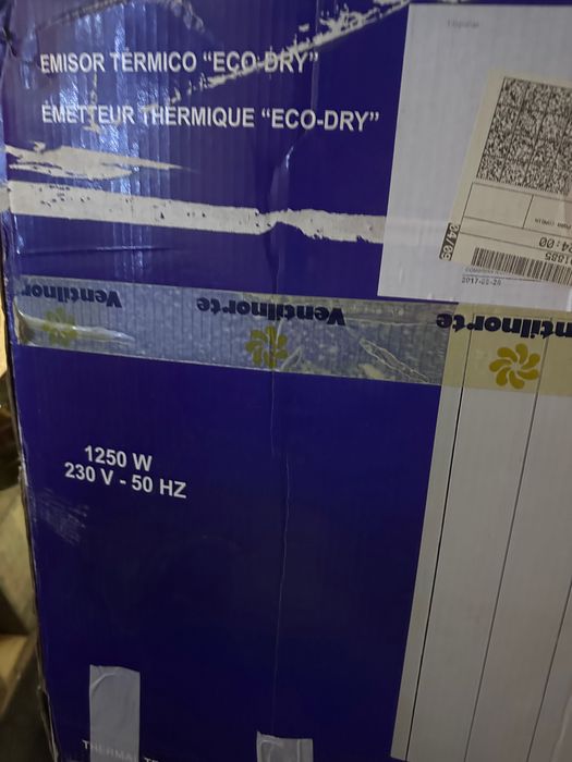 Emissor térmico eco dry 1250W novo