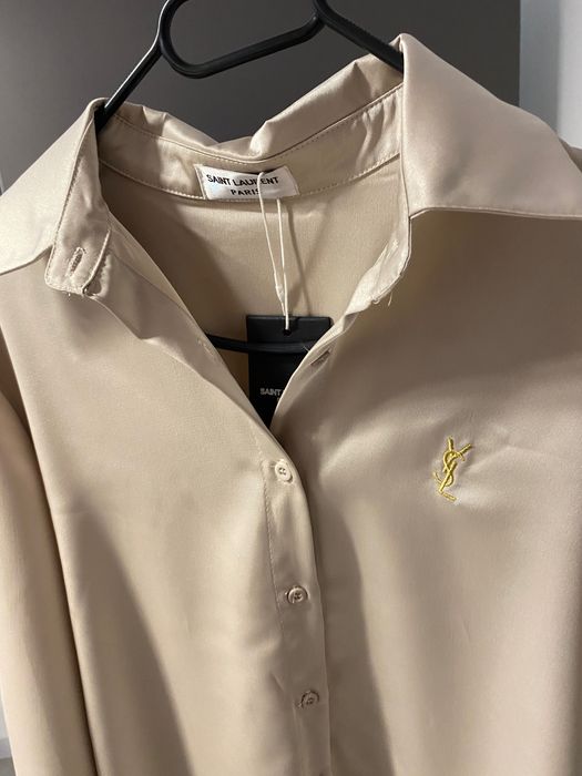Yves saint laurent koszula satynowa
