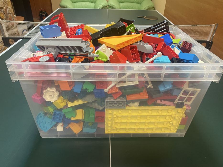 Lego Duplo mix Mega DUŻA PAKA klocków o pojemności 68 litrów