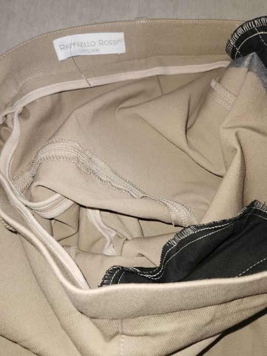 Raffaello Rossi l/xl nowe solidne bryczesy beżowe