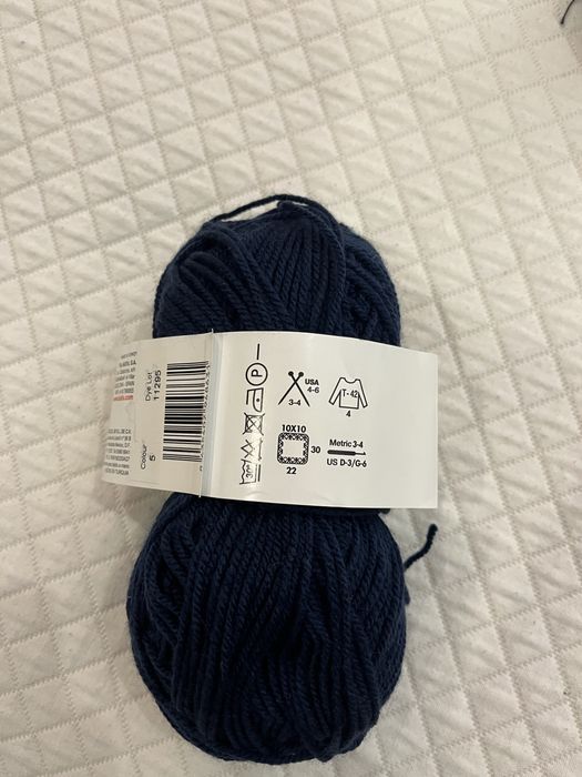 Lãs de tricô variadas