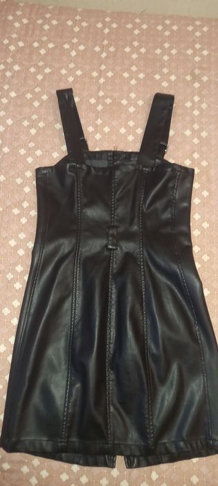 Кожаный сарафан H&M
