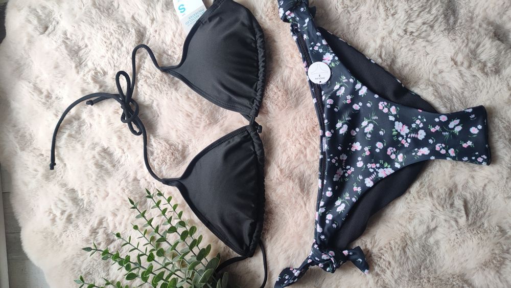Bikini dwuczęściowe S/36 klasyczne trójkątne