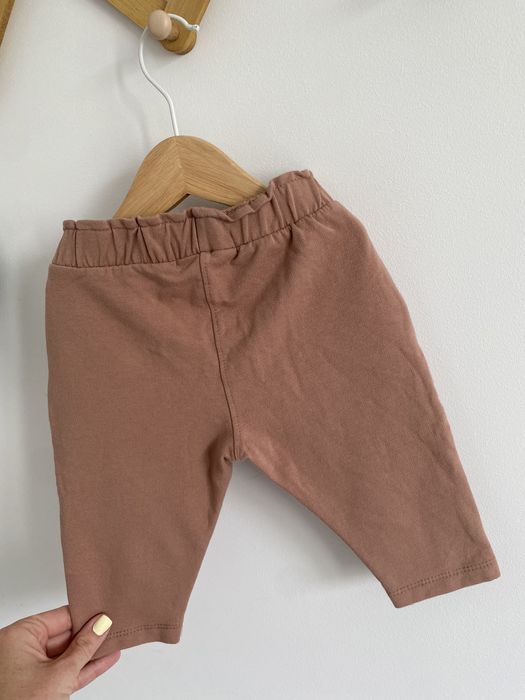 Spodnie vrs brudny róż 68 kokardka jak newbie