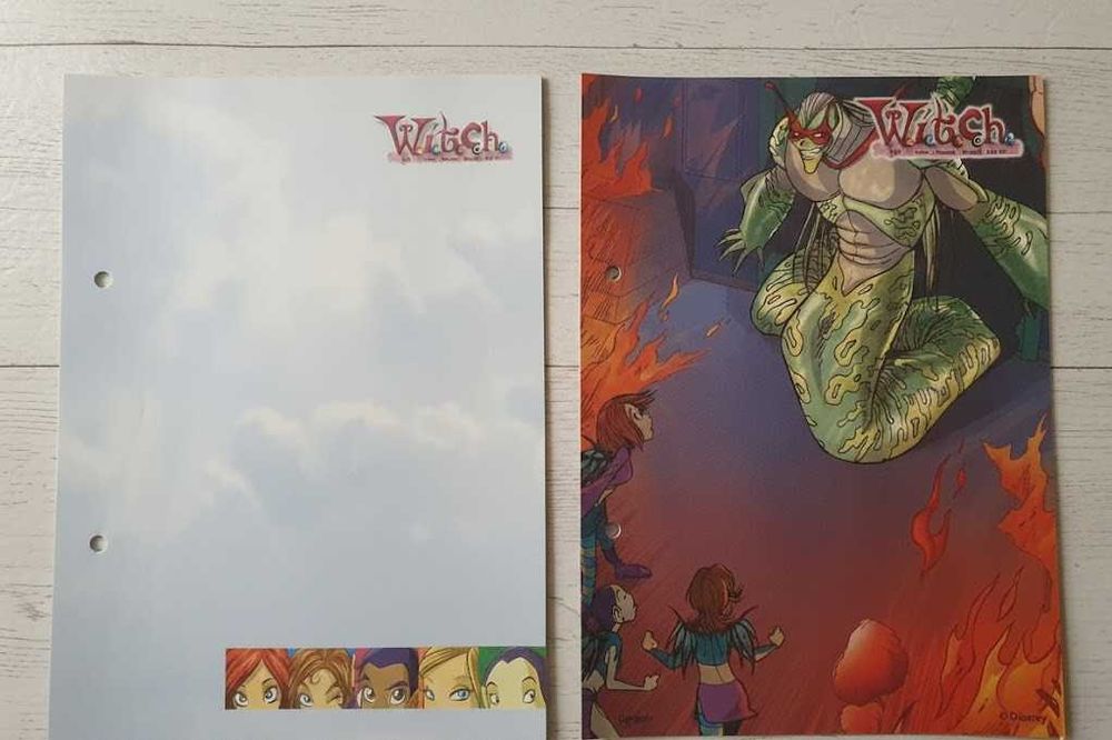 Zestaw 2 karteczek kolekcjonerskich do segregatora Witch A5