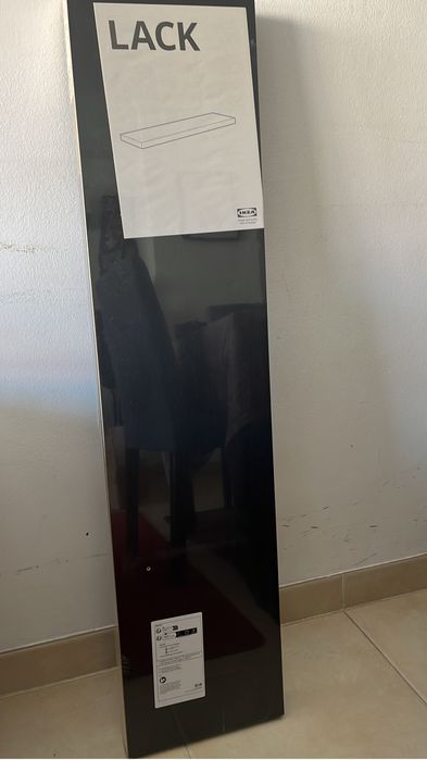 Estante LACK (IKEA) preto castanho-NOVA