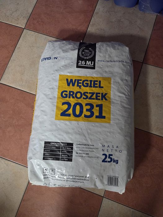 Węgiel Ekogroszek EX. Premium Plus GROSZEK 2031 Nowość na rynku 25-27