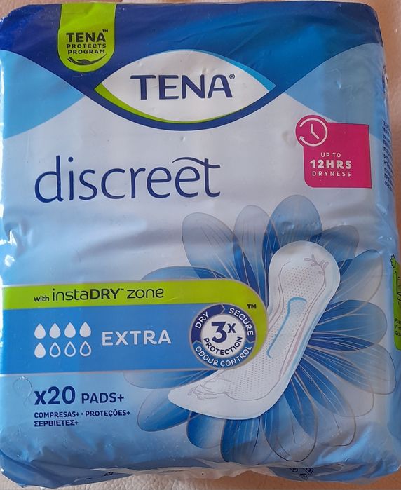 38 Pensos (1 emb.20 un.+ 18 un.)Tena Discreet Extra Instadry - ÚLTIMOS