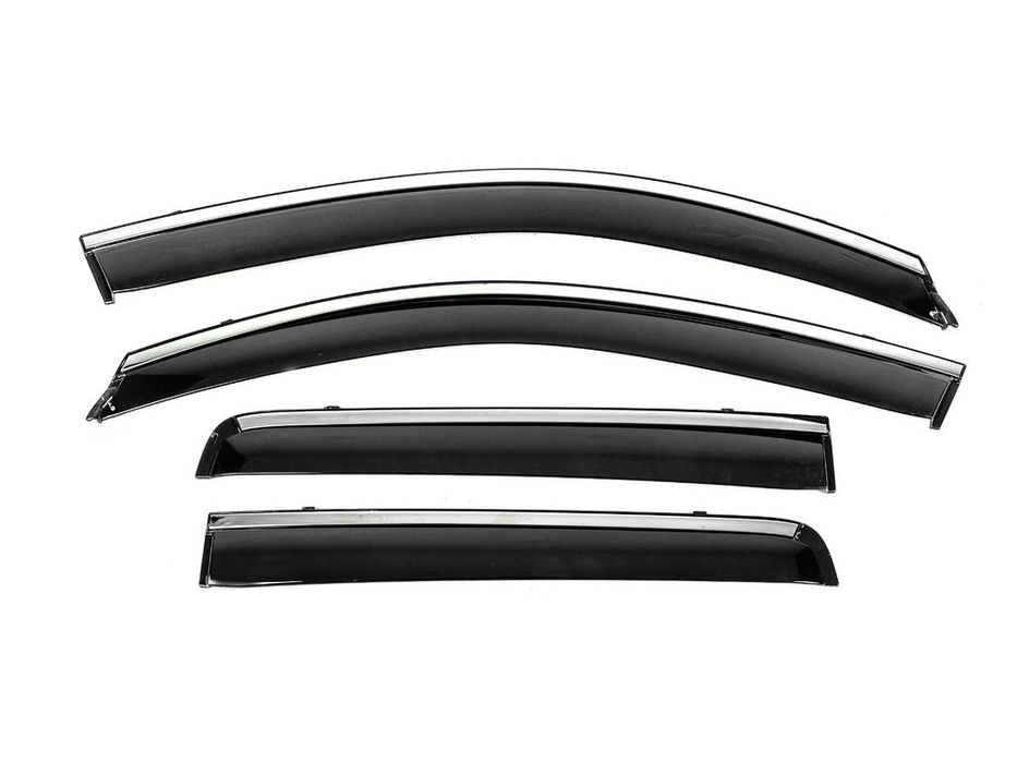 Mitsubishi Outlander 2006-2012 рр. Вітровики з хромованим молдингом Niken Luxury (4 шт)
