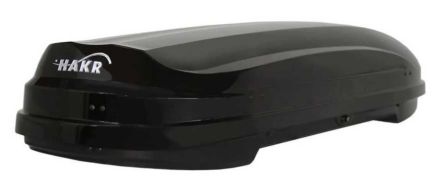 Bagażnik Box dachowy Kufer Boks bagażowy HAKR MAGIC 320 Czarny metalik