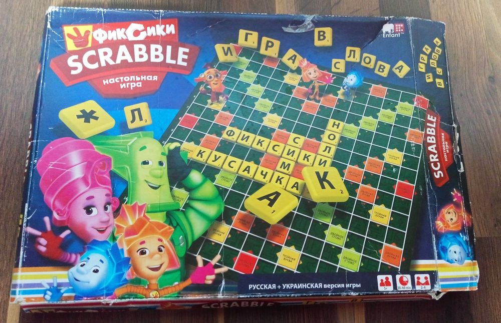 Настільна гра скрабл укр.рос.