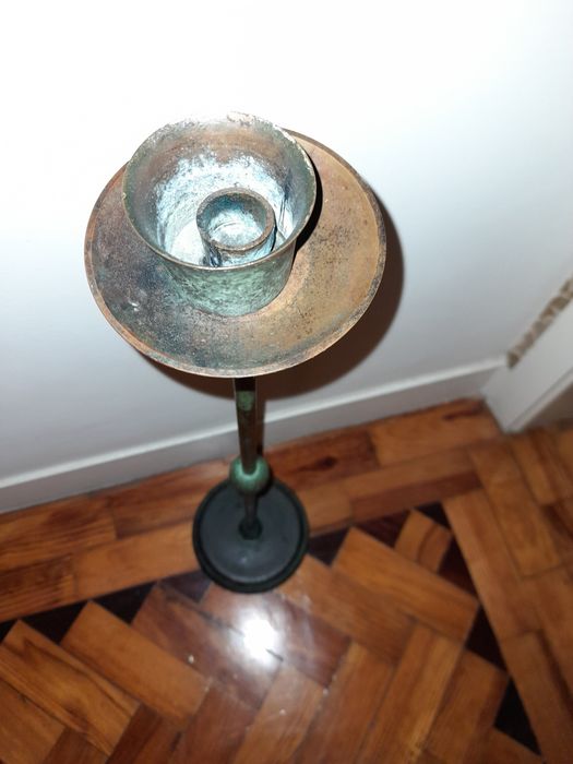 Floor-standing iron candelabrum