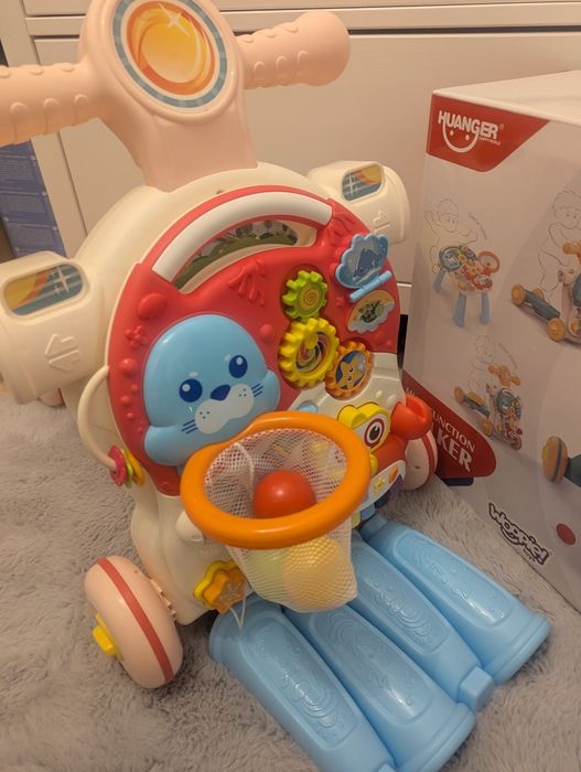 Zabawka 4w1 pchacz, jeździk, rowerek i stolik