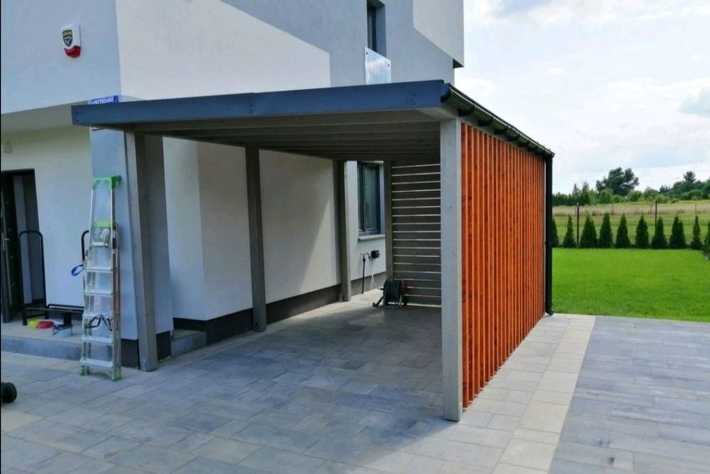 Wiata, carport, garaż, miejsce parkingowe, zadaszenie samochodu.