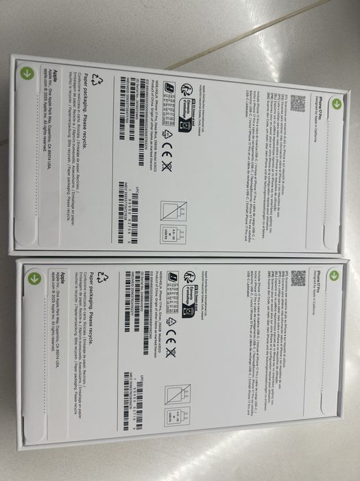 Vendo 2 Iphones 17 pro novos em caixa selada