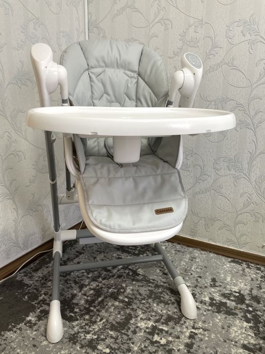 Стільчик для годування/заколисуючий центр /Carrello Cascata Ash Grey)