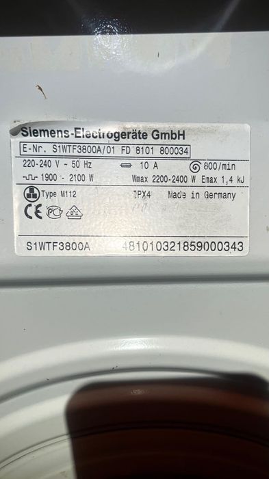Стиральная машина Siemens б/у
