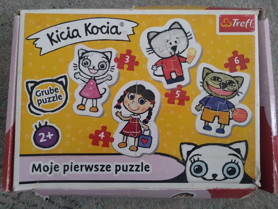 Puzzle progresywne dla maluszków 2+ Czuczu 3 zestawy