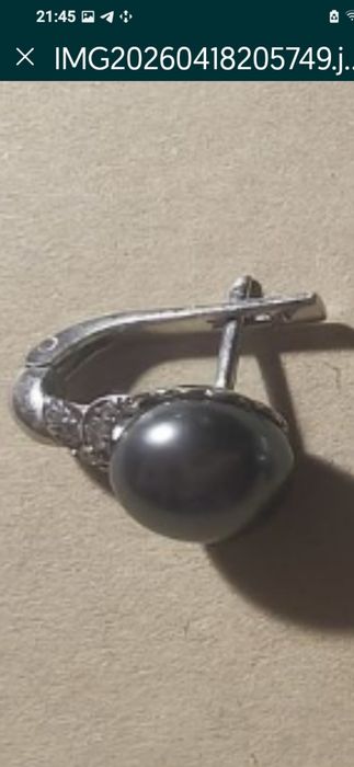 Продам серьги с жемчугом серебро