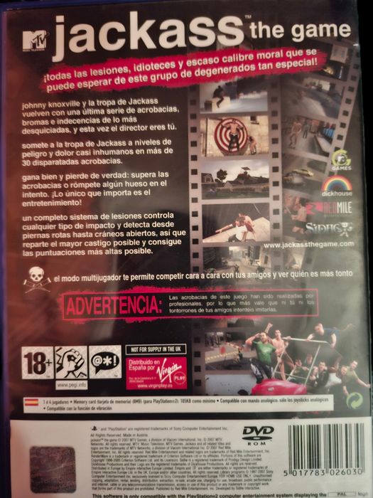 Videojogo Jackass ps2