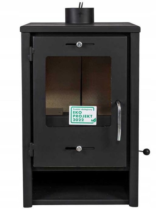 Piec Piecyk żeliwny kominek koza Leo Szamot wolnostojący