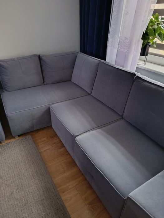 Sofa plus puf wypoczynek narożnik