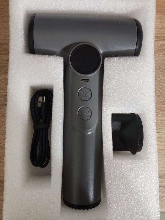 Портативний акумуляторний фен з теплим повітрям