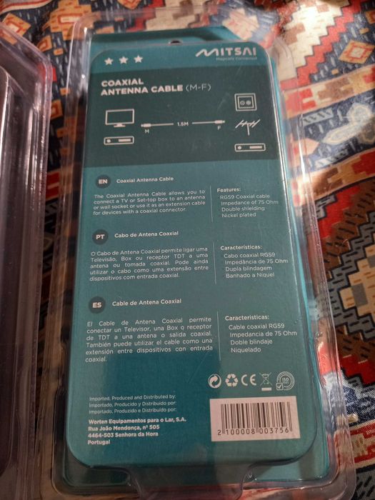 Cabos de ligação televisão, vídeo, antenas e consolas - Mitsai