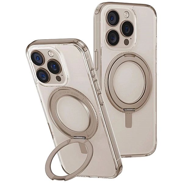 Etui UNIQ Swivix 360 Rotating Kickstand na iPhone 16 - złote