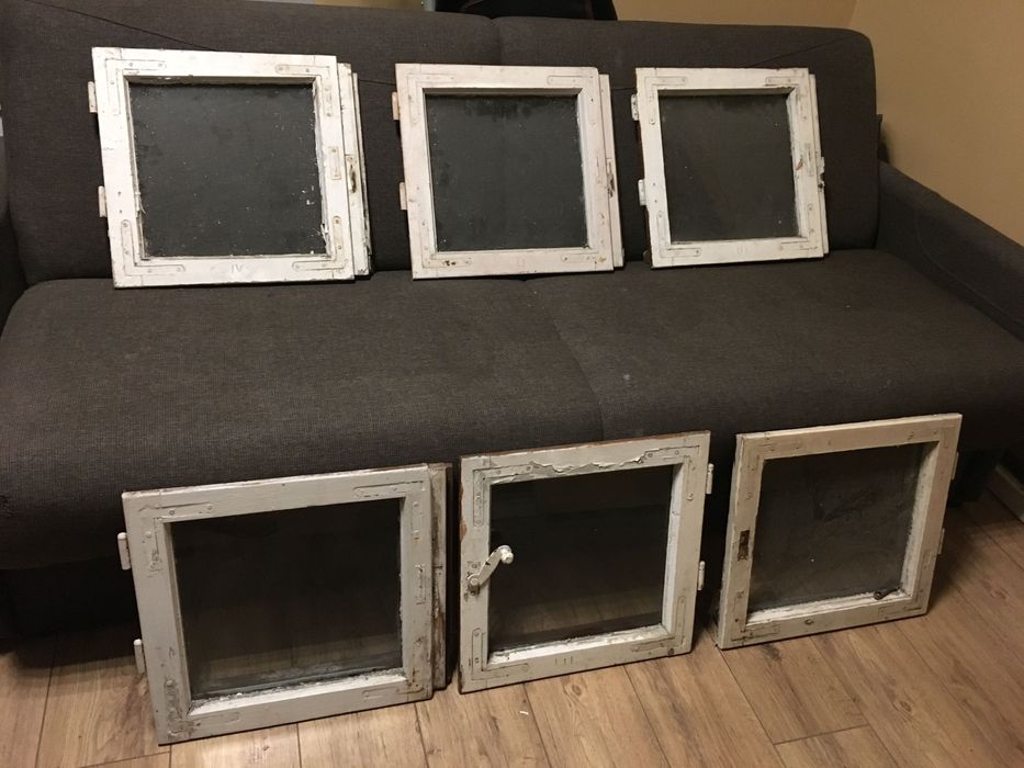 Drewniana rama okienna boho retro prowansalski home