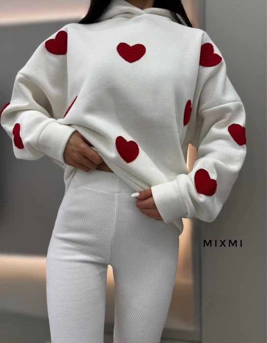 Теплий костюм худі + лосіни