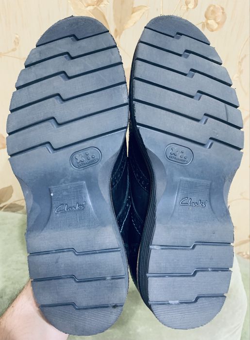 Шкіряні оксфорди Clarks 43 р. устілка 28 см.