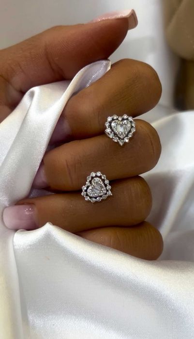 Kolczyki z diamentami Serce 0.54 CT