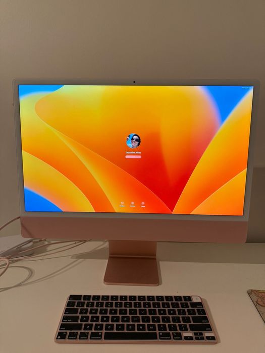 iMac 24” Apple M1 Rosa | 8GB RAM | SSD 256GB | Completo na Caixa
