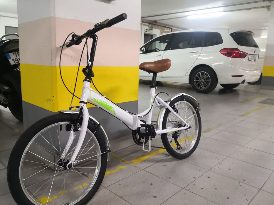 Bicicleta Dobrável  Eleven Nature  Branca- Nova