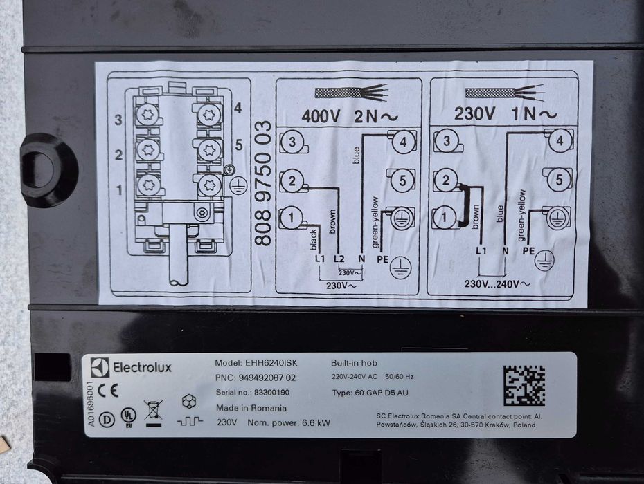 Płyta indukcyjna Electrolux EHH6240ISK