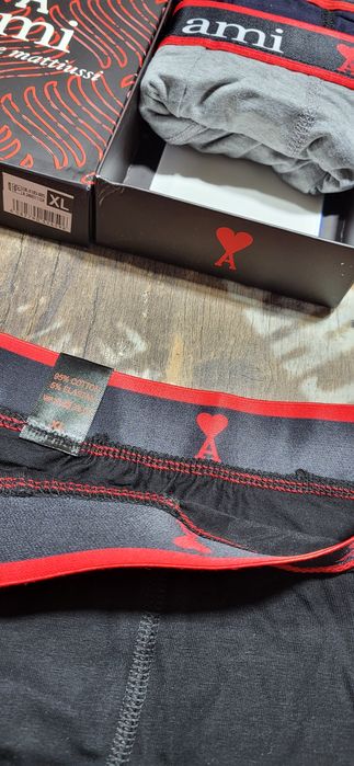 Ami bokserki męskie 3 pary bawełna premium XL