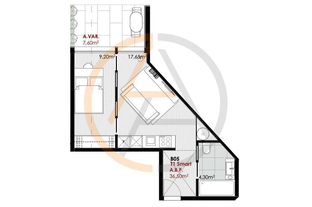 Apartamento T1 com Varanda | Sublime Boavista