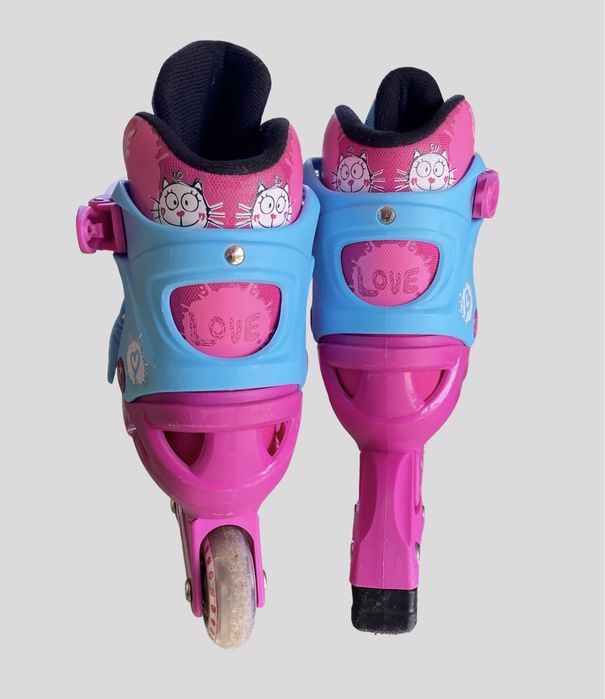 Patins luminosos ajustáveis para crianças 31 - 35